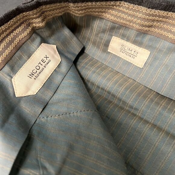 Incotex Slim Fit Pant Size 40 Gray - Picture 3 of 7